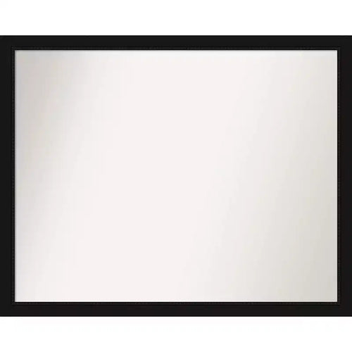 30" x 24" Non-Beveled Avon Narrow Bathroom Wall Mirror Black - Amanti Art: Includes Mounting Hardware, Polystyrene Frame