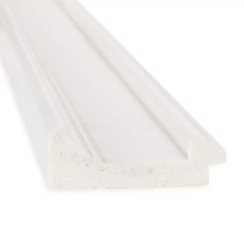 Miroir de porte pleine longueur sans biseau Ridge White 20" x 54" - Amanti Art : Cadre en polystyrène, quincaillerie de montage incluse