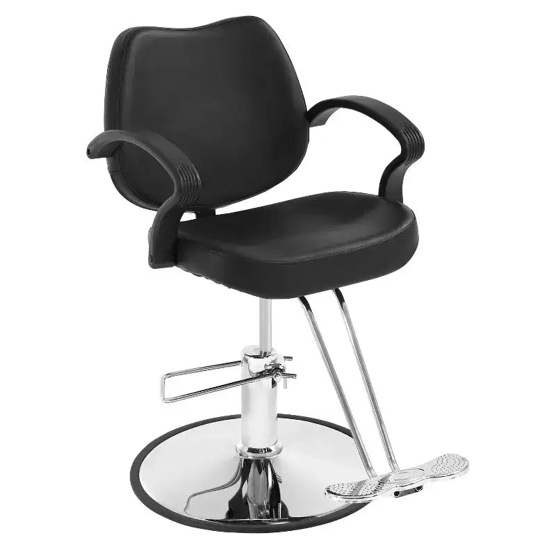 Fauteuil de barbier, fauteuil de salon de coiffure avec pompe hydraulique, pivotant à 360 degrés