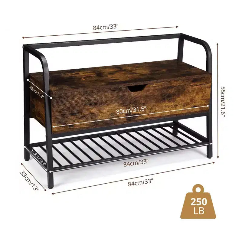 Banc à chaussures blanc de 120 cm avec portes coulissantes et coussin, banc de rangement d'entrée de style ferme avec compartiment caché et étagères réglables