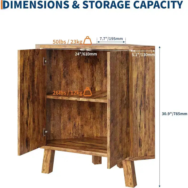 Meuble d'angle de ferme à 3 niveaux avec étagère réglable, table d'angle en bois avec portes et table d'appoint triangulaire pour salon et cuisine