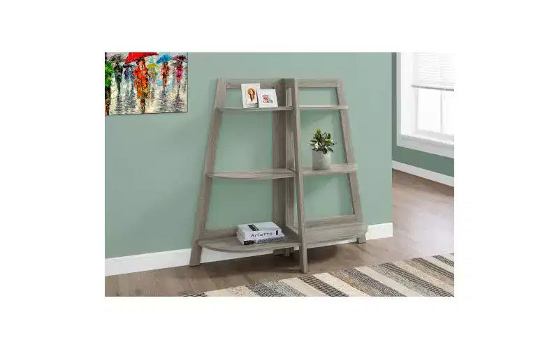 Étagères à Livres Échelle Modernes à 3 Niveaux, Étagère Ouverte, Meuble de Rangement en Bois, Bibliothèques pour Petits Espaces, Salon, Chambre, Bureau