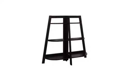 TUYOHW 3-Tier Modern Ladder Bookshelves,Open Bookshelf,Wood Shelf Book Racks,Bookcases for Small Space,Living Room,Bedroom,Office